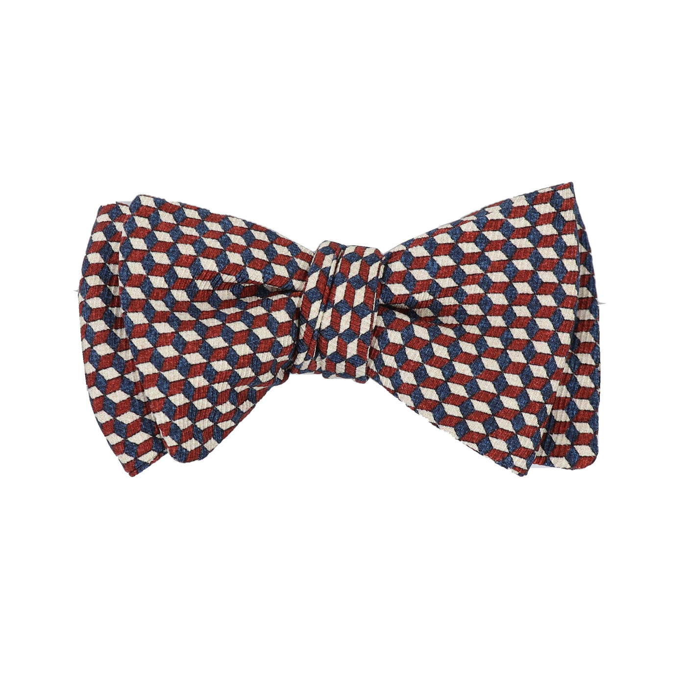 Geo Boxes Bow Tie in Red, White, & Blue