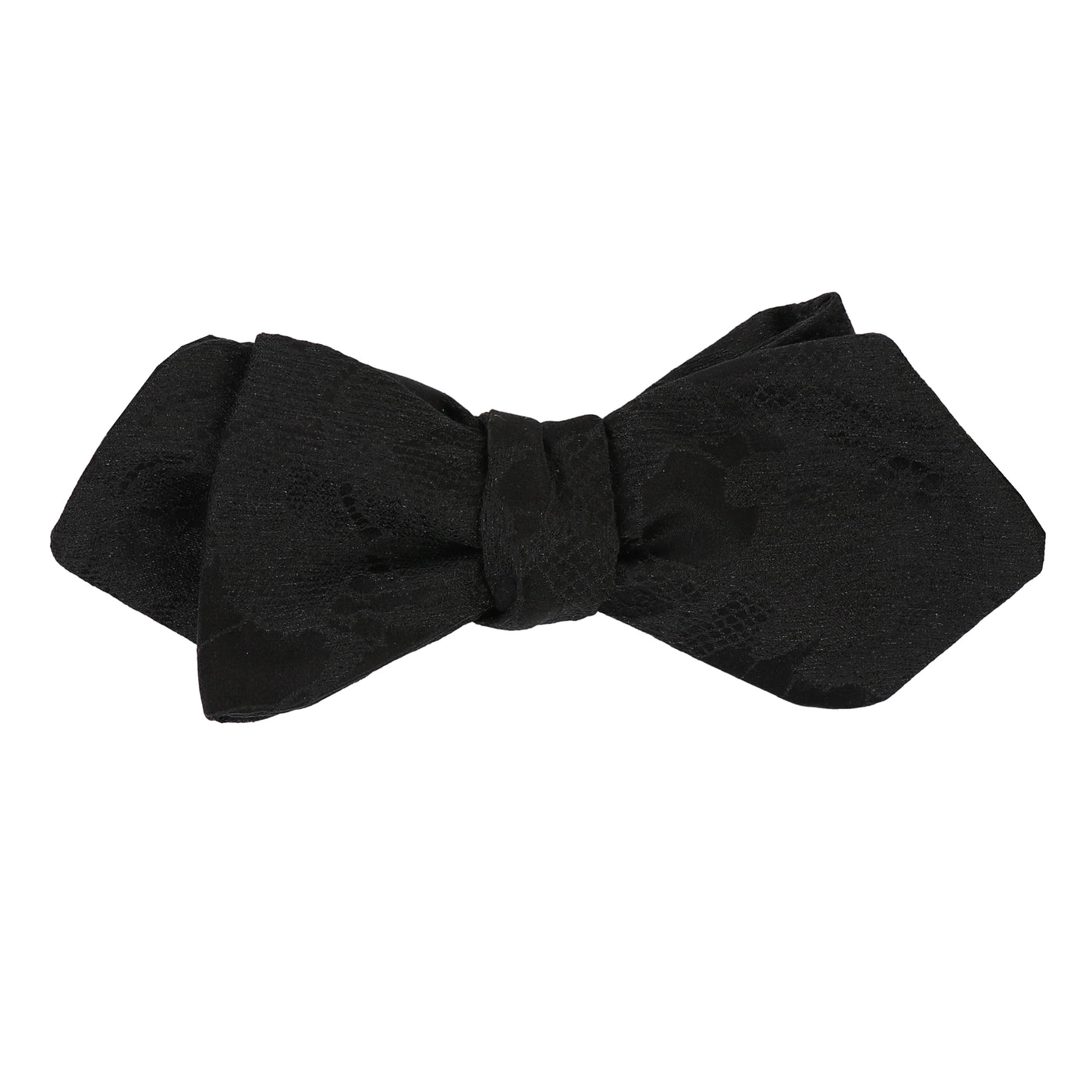 Black Tonal Paisley Formal Bow Tie