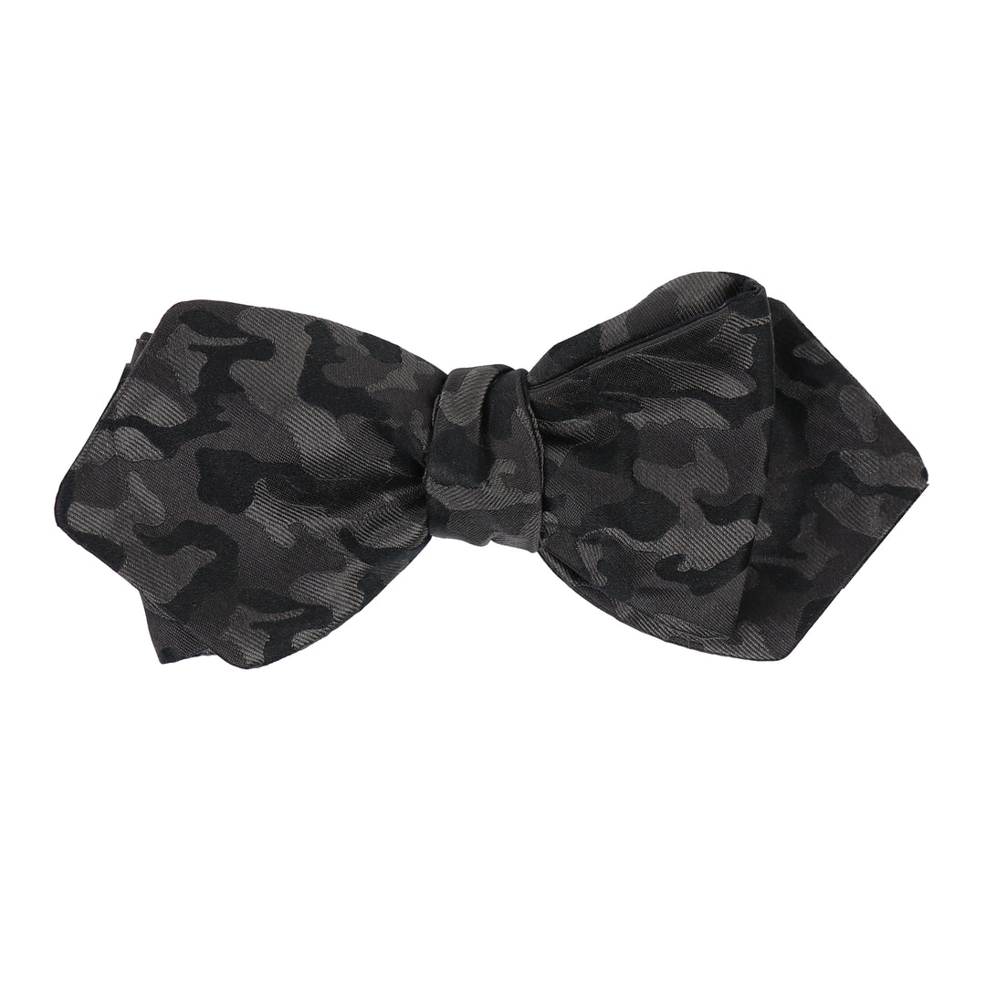 Charcoal & Black Camo Formal Bow Tie