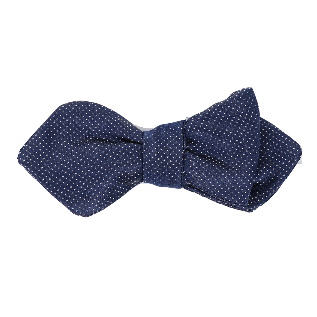 Navy Micro Dots Formal Bow Tie