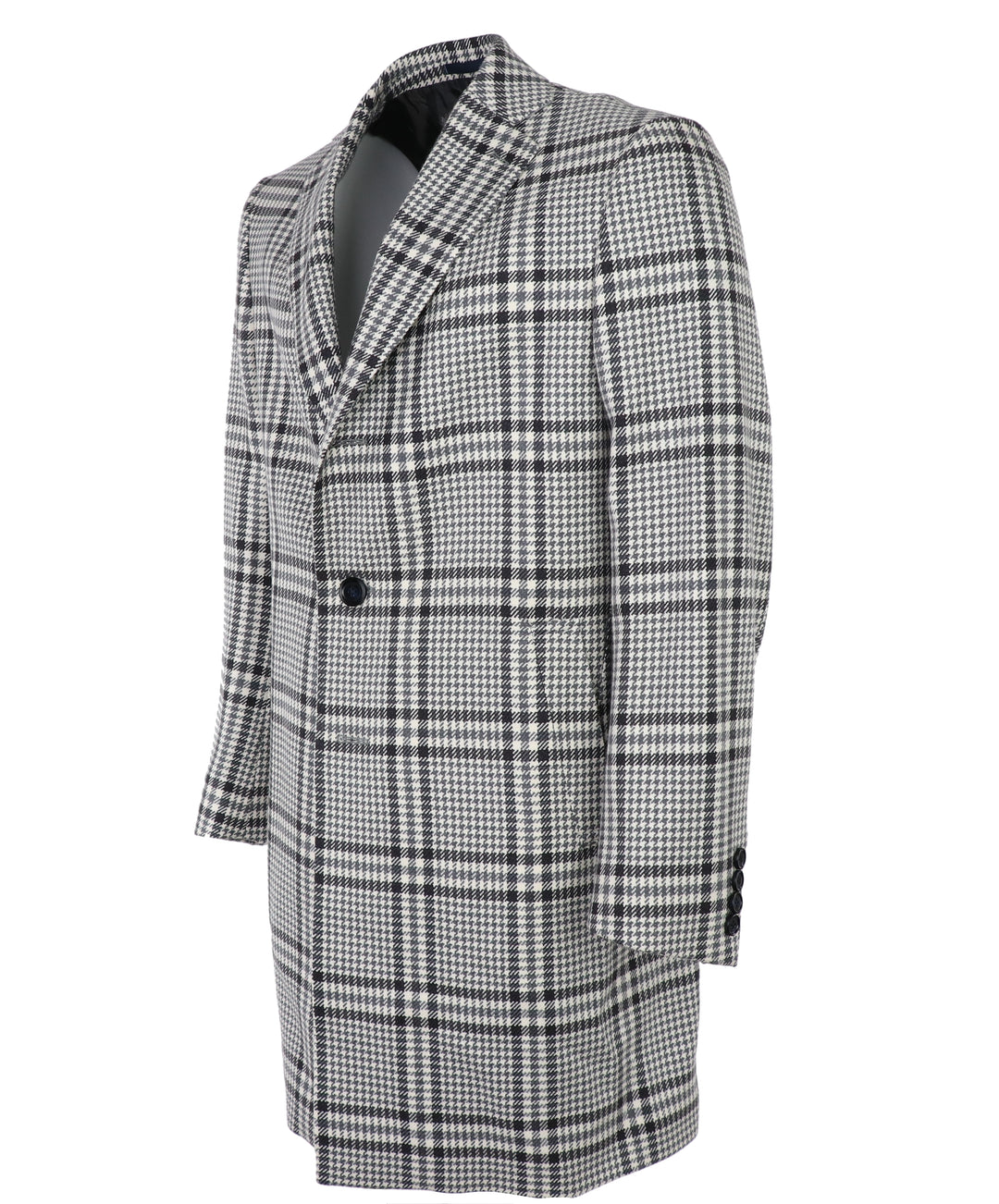 Exploded Plaid Overcoat in Scabal Zeus Wool