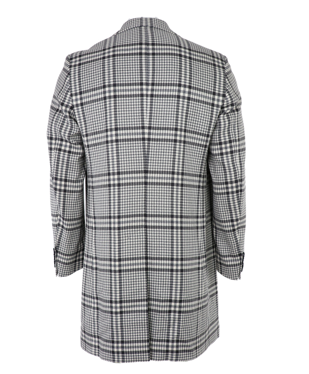 Exploded Plaid Overcoat in Scabal Zeus Wool