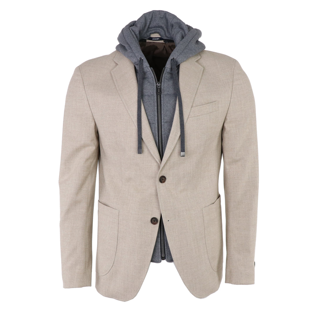 Havardy Hooded Blazer in Beige