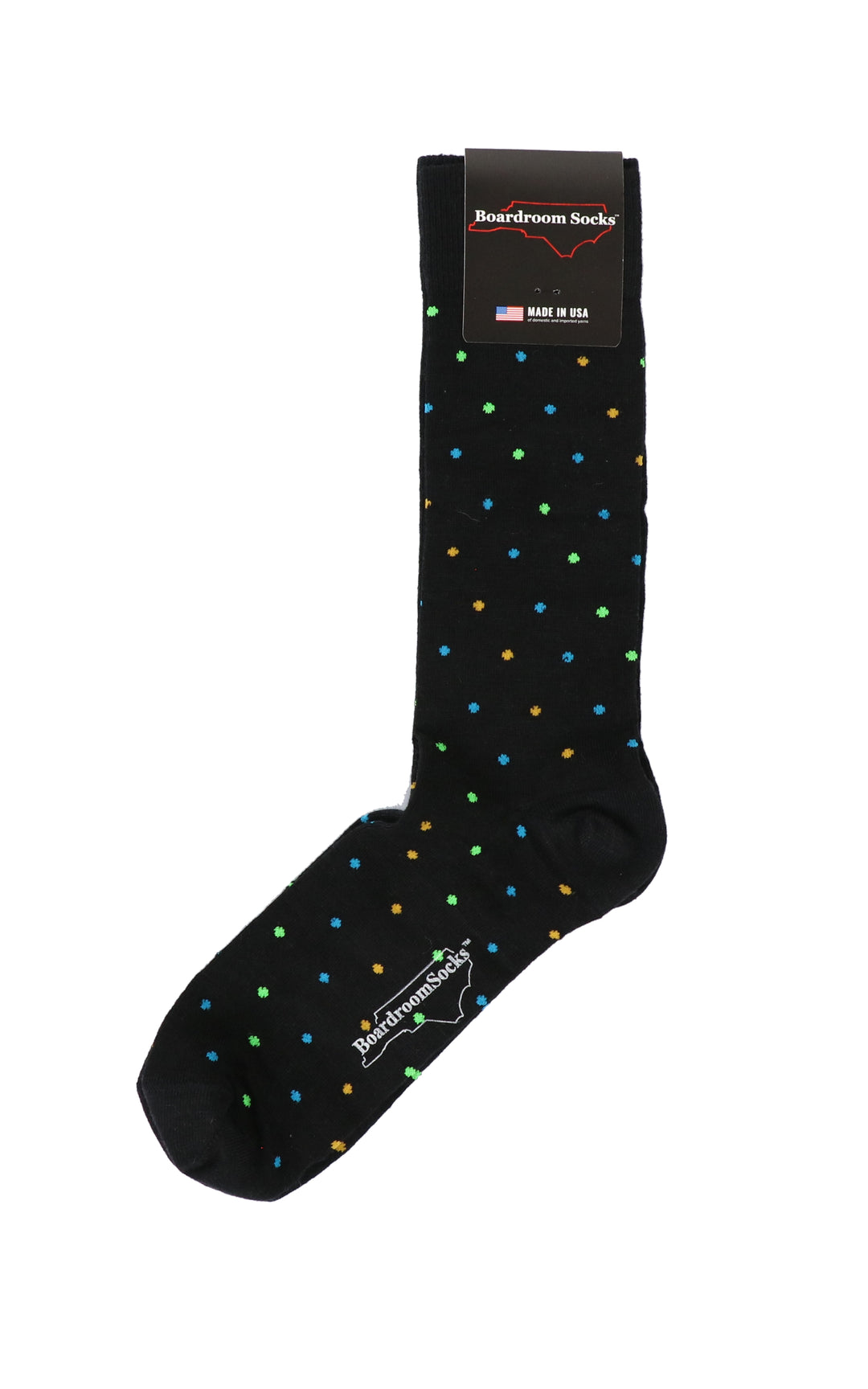 Dots Mid Calf Socks in Black