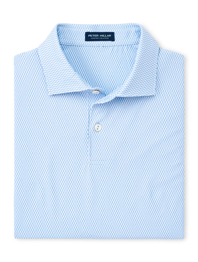 Cicily Performance Jersey Polo in Blue Frost