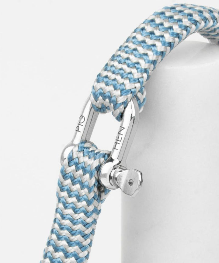 Vicious Vik Rope Bracelet in Ivory/Pigeon Blue