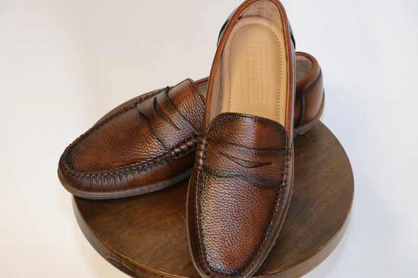 TOM FORD LEATHER PENNY LOAFER BUCKLE DEER SLPIPPER DRESS SHOES 9.5 BROWN $1900 Amazon.com | Deer Stags Men main image 2