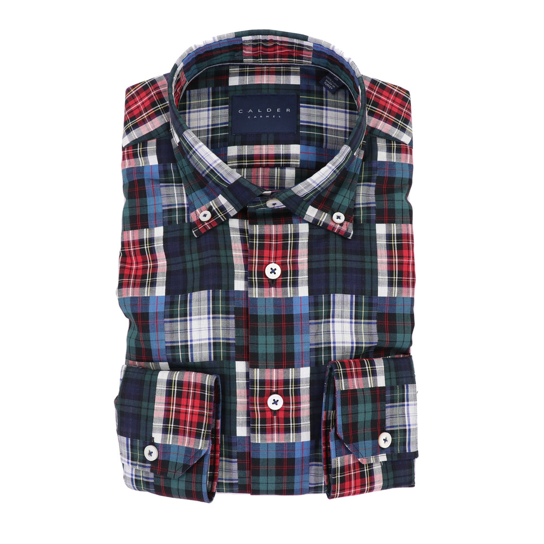 Calder Holiday Tartan Sport Shirt M Calder Holiday Tartan Sport Shirt M